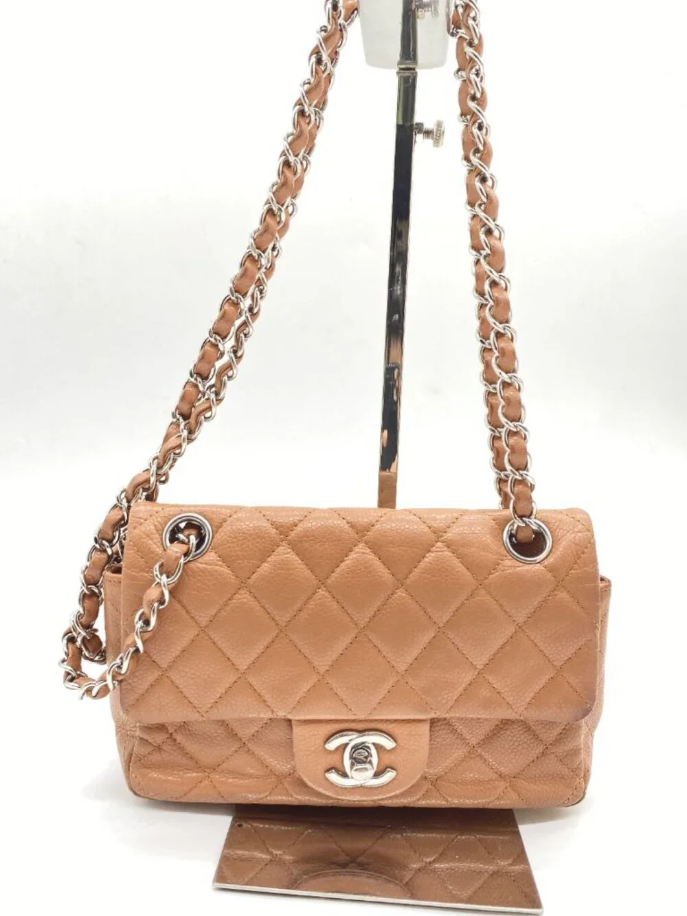 Chanel Caviar Seal Shoulder Bag with Card No 15 Series